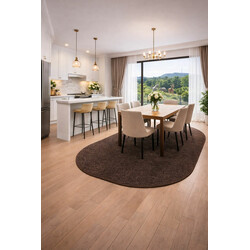 Kusový koberec Eton hnedý ovál