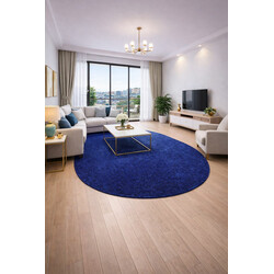 Kusový koberec Eton modrý 82 ovál