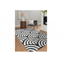 AKCE: 160x220 cm Kusový koberec Mode 8629 cream/black