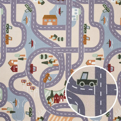 Detský metrážny koberec Scanroad 39 - neúčtujeme odrezky z role