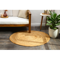 AKCE: 120x120 (průměr) kruh cm Kusový koberec Lola natur kruh