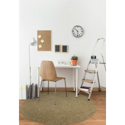 AKCE: 120x120 (průměr) kruh cm Kusový koberec Color shaggy béžový kruh