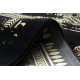 Kusový koberec Gloss 408C 86 glamour black/gold