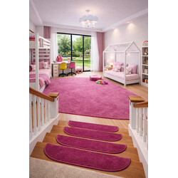 Nášľapy na schody Eton ružový polkruh