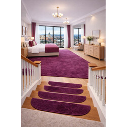 Nášľapy na schody Eton fialovy polkruh, samolepiaci