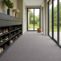 Metrážny koberec Balance 77 sivý