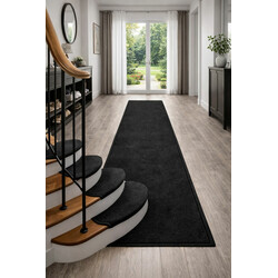 Nášľapy na schody Eton čierny obdĺžnik, samolepiaci