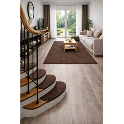 Nášľapy na schody Eton hnědý obdĺžnik, samolepiaci