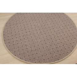 AKCE: 160x160 (průměr) kruh cm Kusový koberec Udinese béžový new kruh