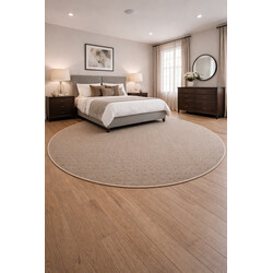 AKCE: 160x160 (průměr) kruh cm Kusový koberec Udinese béžový new kruh