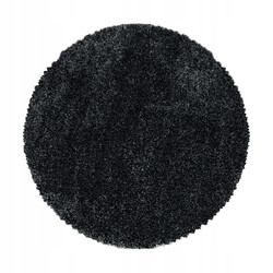 Kusový koberec Fluffy Shaggy 3500 anthrazit kruh