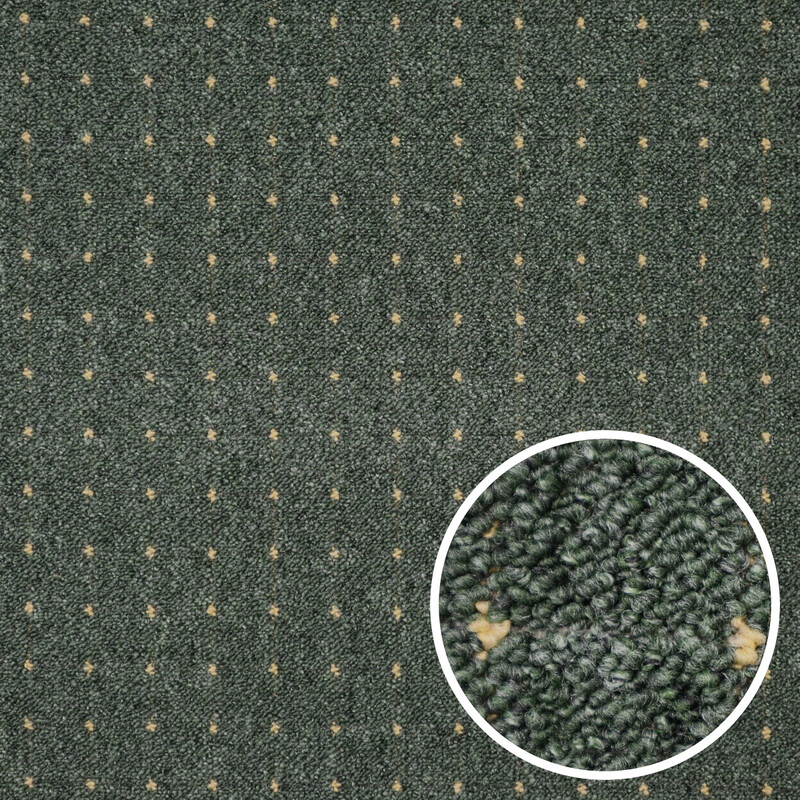 Metrážový koberec Udinese zelený - neúčtujeme odrezky z rolky!