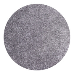 Kusový koberec Velur Ultra strieborný kruh