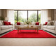 Kusový koberec Eton červený 15 štvorec