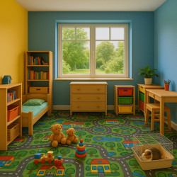 Koberec metráž City life - neúčtujeme odrezky z role