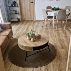 Kusový koberec Fancy 103008 Braun - hnedý kruh