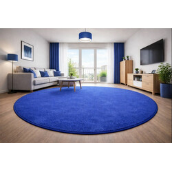 AKCE: 80x80 (průměr) kruh cm Kusový koberec Eton modrý 82 kruh