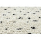 Kusový koberec Berber Syla B752 dots cream kruh