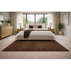 Kusový koberec Eton hnedý 97 štvorec