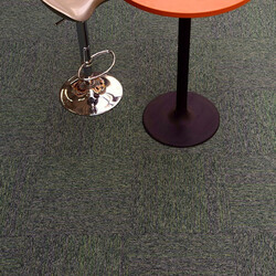 Kobercový štvorec Coral Lines 60376-50 zeleno-šedý 50 x 50 cm