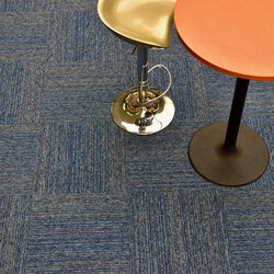 Kobercový štvorec Coral Lines 60360-50 modro-šedý 50 x 50 cm