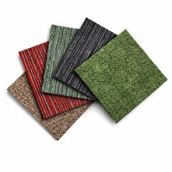 Kobercový štvorec Coral 58342-50 sv. šedý 50 x 50 cm