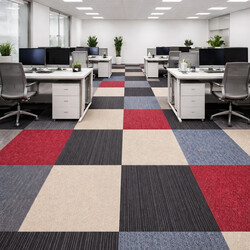 Kobercový štvorec Sonar 4478 čierny 50 x 50 cm