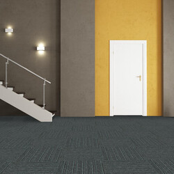 Kobercový štvorec Sonar Lines 4577 zelenočierny 50 x 50 cm