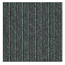 Kobercový štvorec Sonar Lines 4577 zelenočierny 50 x 50 cm