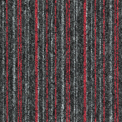 Kobercový štvorec Sonar Lines 4520 červenočierny 50 x 50 cm