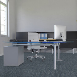 Kobercový štvorec Sonar Lines 4183 modrošedý 50 x 50 cm