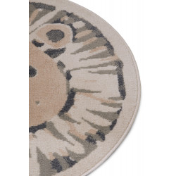 AKCE: 140x140 (průměr) kruh cm Dětský koberec Adventures 105966 Cream Grey kruh
