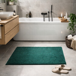 Kúpeľňová predložka Chenille Velvet zelená