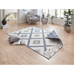 DOPRODEJ: 120x170 cm Kusový koberec Twin Supreme 103430 Malibu blue creme – na ven i na doma