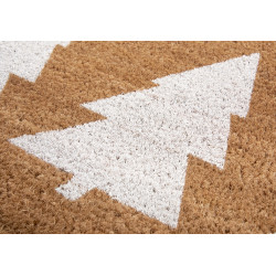 DOPRODEJ: 45x75 cm Rohožka 3 stromy bílá 105670 - na ven i na doma