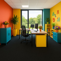 Koberec metráž Santana 50 čierna s podkladom gél