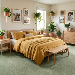 Metrážny koberec Velur Ultra olivový