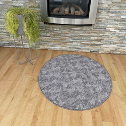 Kusový koberec Madrid sivý kruh