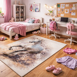 Detský kusový koberec Torino kids 235 WHITE HORSE