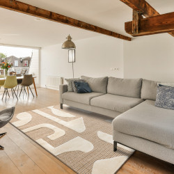 AKCE: 140x190 cm Kusový koberec Spark 0696A beige/cream