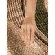 Kusový koberec Jute Braided 106330 Natural Green kruh
