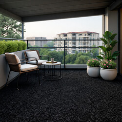 AKCE: 400x485 cm Umělá tráva PartyGrass Black