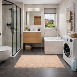 Kúpeľňová predložka Chenille Velvet béžová