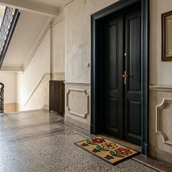 Rohožka Kokos + guma Tri kvety – na von aj na doma