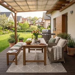 Kusový koberec Patara 4951 Beige – na von aj na doma