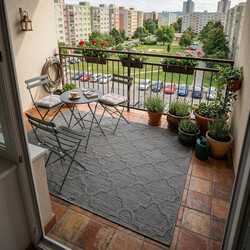 Kusový koberec Patara 4951 Grey – na von aj na doma