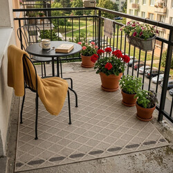 Kusový koberec Patara 4953 Beige – na von aj na doma