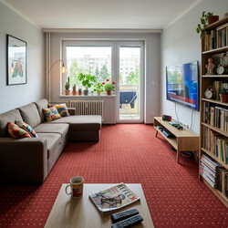 Metrážny koberec Udinese terra - neúčtujeme odrezky z role