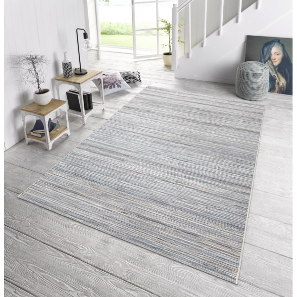 Vonkajší kusový koberec Lotus 102445 hellgrau Blau Meliert