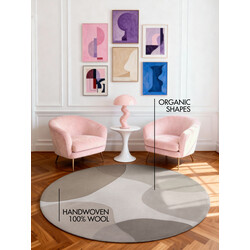 Kusový koberec Ted Baker Hackney 106355 Béžová kruh